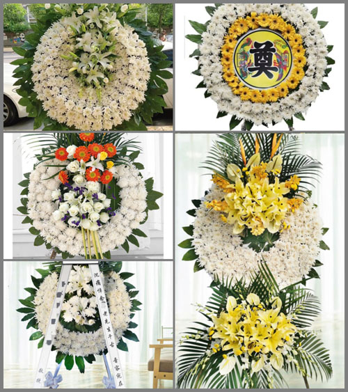 湖北黄冈市黄梅县新开镇花圈速递